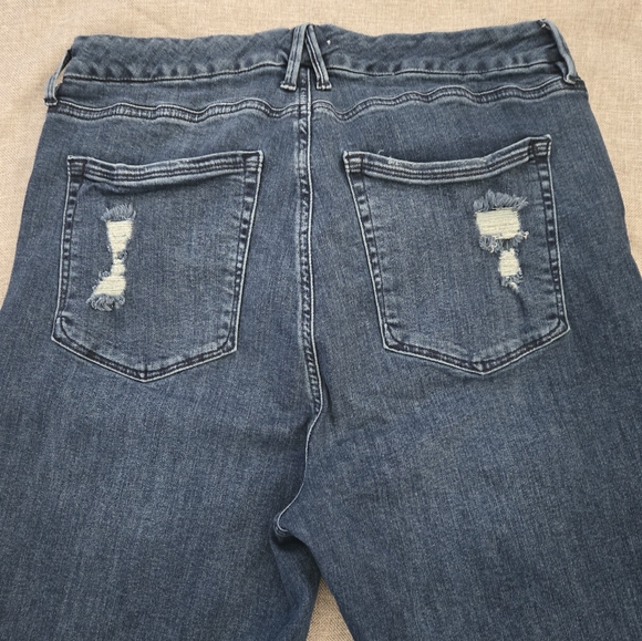 Good American Blue Denim Jeans Size 16 - Picture 8 of 9